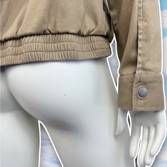 PENDLETON Malin Snap Front Barn Coat Jacket Tencel Khaki Utility Cargo Surplus - Picture 10 of 14